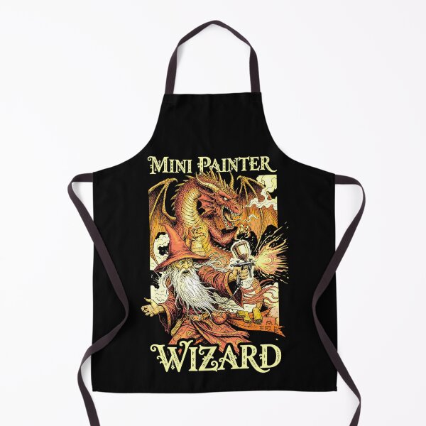 Item preview, Fantasy Miniature Mini Painter Funny Wizard Airbrush RPG designed and sold by GrandeDuc.
