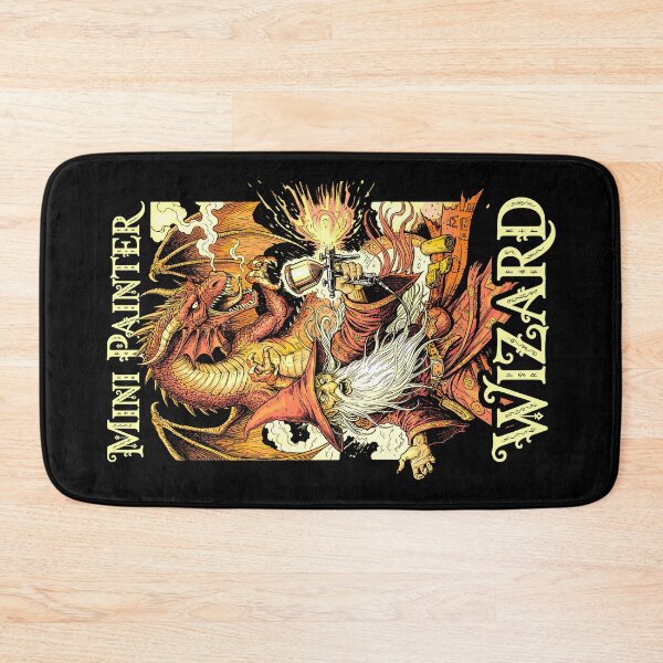 Item preview, Fantasy Miniature Mini Painter Funny Wizard Airbrush RPG designed and sold by GrandeDuc.