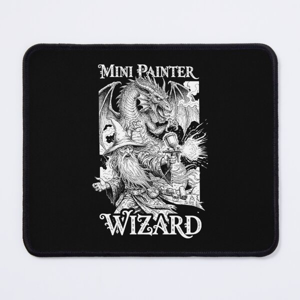 Item preview, Fantasy Miniature Mini Painter Funny Wizard Airbrush RPG designed and sold by GrandeDuc.