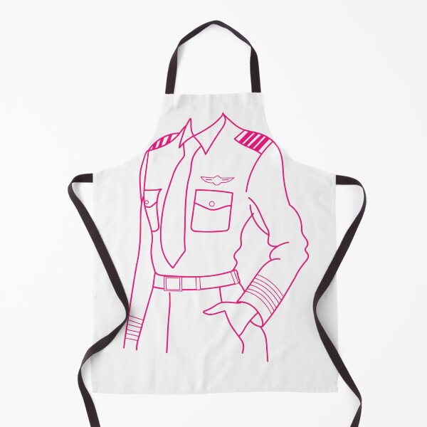 Item preview, Pink Aviation Female Pilot Uniform Minimal Line Art – Flying Just Got Sexier designed and sold by MirAgi.