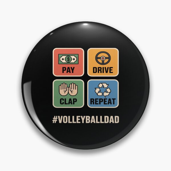 Item preview, Pay Drive Clap Repeat Volleyball Dad designed and sold by Tatianamiobi.
