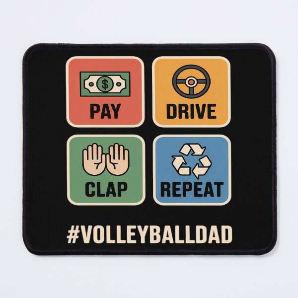 Item preview, Pay Drive Clap Repeat Volleyball Dad designed and sold by Tatianamiobi.