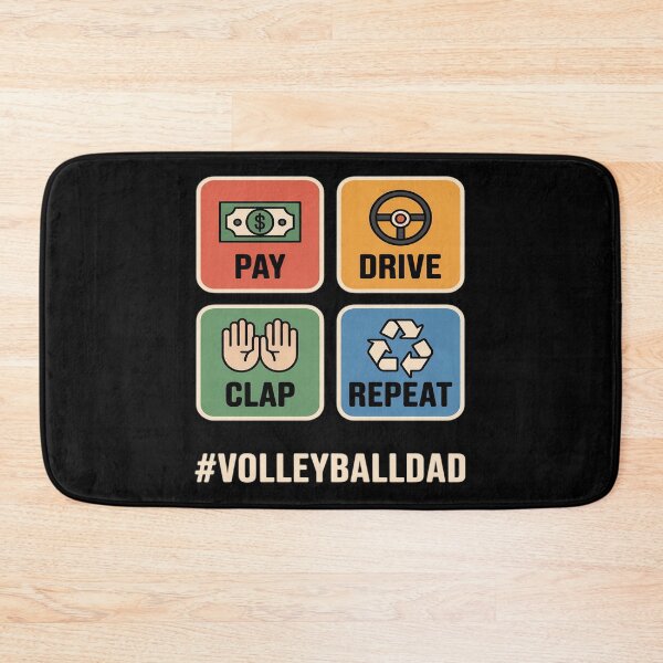 Item preview, Pay Drive Clap Repeat Volleyball Dad designed and sold by Tatianamiobi.