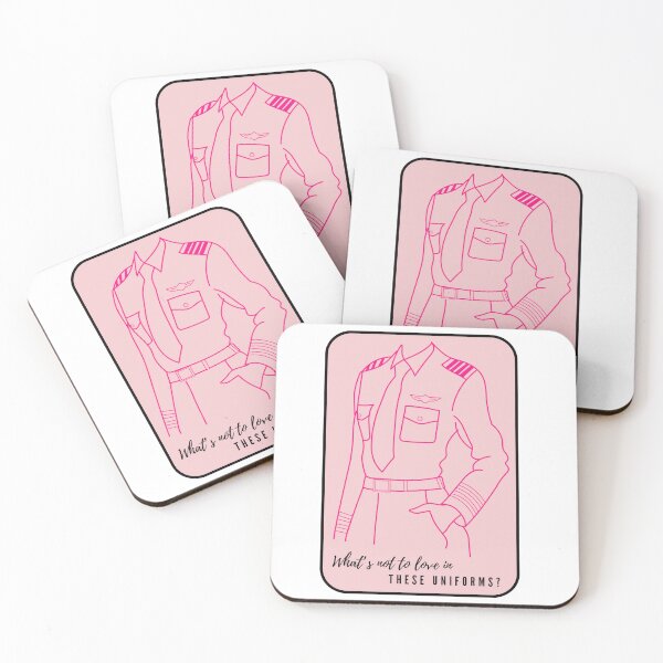 Item preview, Pink Female Pilot Uniform Line Art – What's Not to Love in These Uniforms? designed and sold by MirAgi.