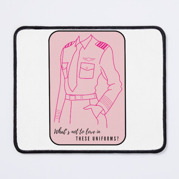 Item preview, Pink Female Pilot Uniform Line Art – What's Not to Love in These Uniforms? designed and sold by MirAgi.