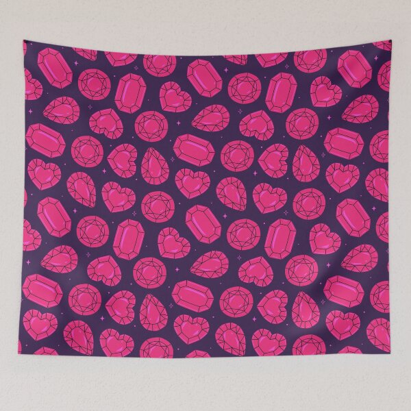 Item preview,  pink gemstones of various shapes designed and sold by burbura.