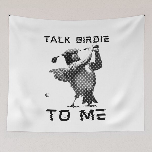 Item preview, Talk Birdie To Me Funny Bird Golf Player Halftone designed and sold by TrueArtsStore.