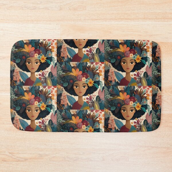 Item preview, Floral Mind Woman Illustration designed and sold by Karina Rojas.