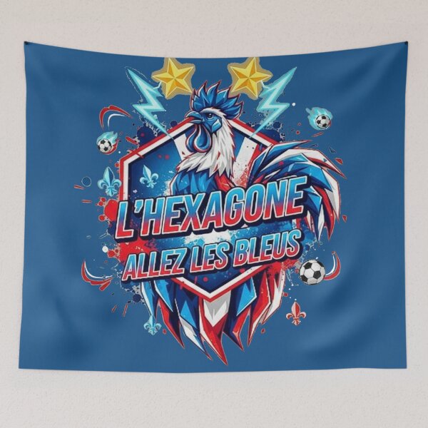 Item preview, The Hexagon France Soccer Shield designed and sold by Majorprint.