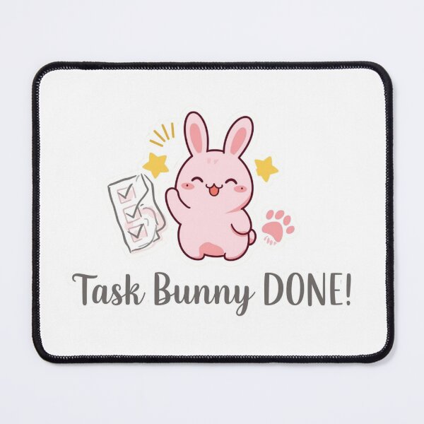 Item preview, Task Bunny DONE Kawaii Checklist Sticker designed and sold by OrikuStudio.