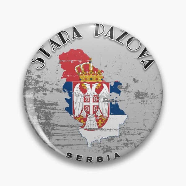 Item preview, Stara Pazova Serbia Flag Worn  designed and sold by World Designs.