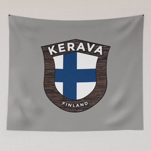 Item preview, Kerava Finland Emblem Flag designed and sold by World Designs.