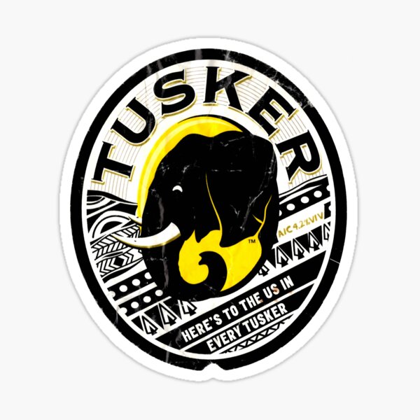 Distressed Tuskers logo 2 Sticker