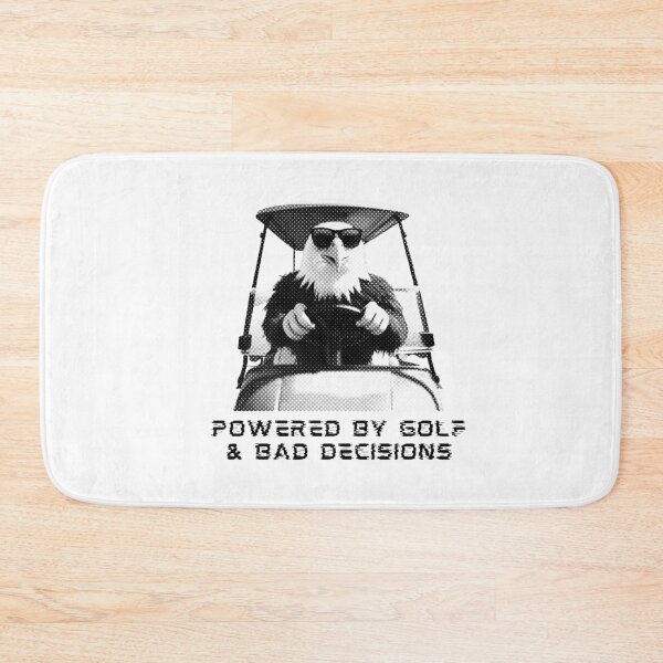 Item preview, Powered By Golf And Bad Decisions Funny Eagle Golf Player designed and sold by TrueArtsStore.