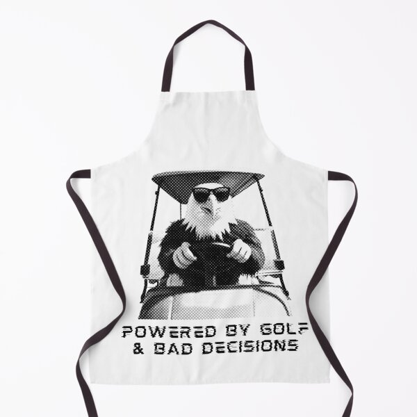 Item preview, Powered By Golf And Bad Decisions Funny Eagle Golf Player designed and sold by TrueArtsStore.