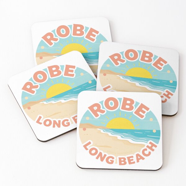 Item preview, Robe — Long Beach | South Australia Festival Beach Sticker designed and sold by Random Designs.