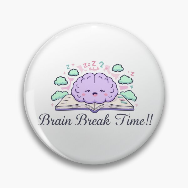 Item preview, Brain Break Time Kawaii Planner Sticker designed and sold by OrikuStudio.