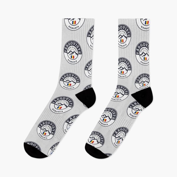 Item preview, Târgovişte Romania | Black and White Travel Crest designed and sold by World Designs.