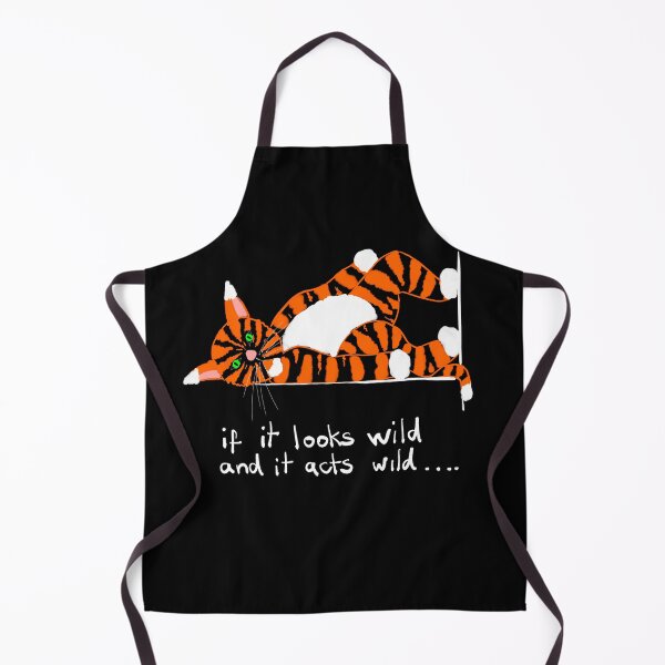 Wild Cat POLITOCAT Orange Tabby Apron