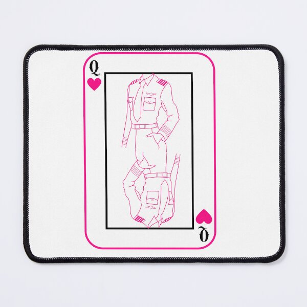 Item preview, Queen of Hearts Female Pilot Pink Line Art – Aviation Royalty designed and sold by MirAgi.