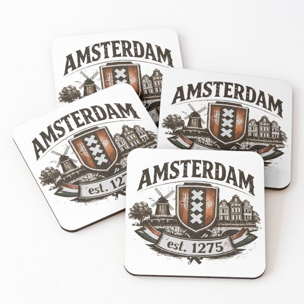 Item preview, Amsterdam – Windmill & Canal Crest designed and sold by Bronse Wear.