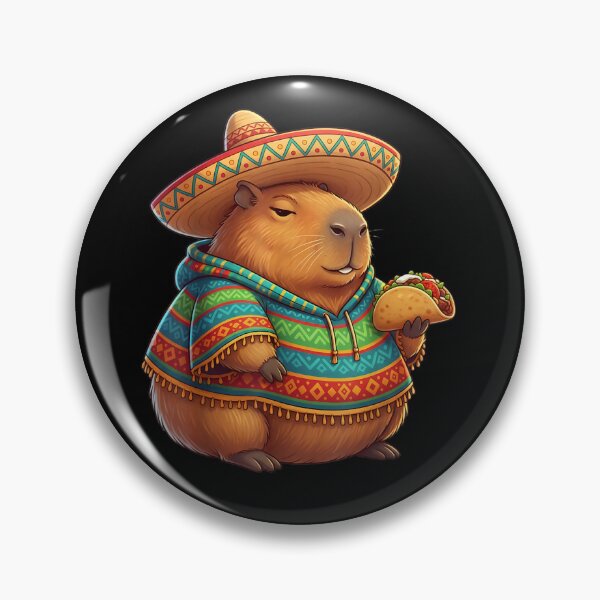 Artikelvorschau, Lustige Capybara Cinco De Mayo Fiesta Sombrero Taco mexikanische Kunst für Männer, Frauen, Kinder, Capybara-Geschenkliebhaber entworfen und verkauft von DZIRI NAJAT.