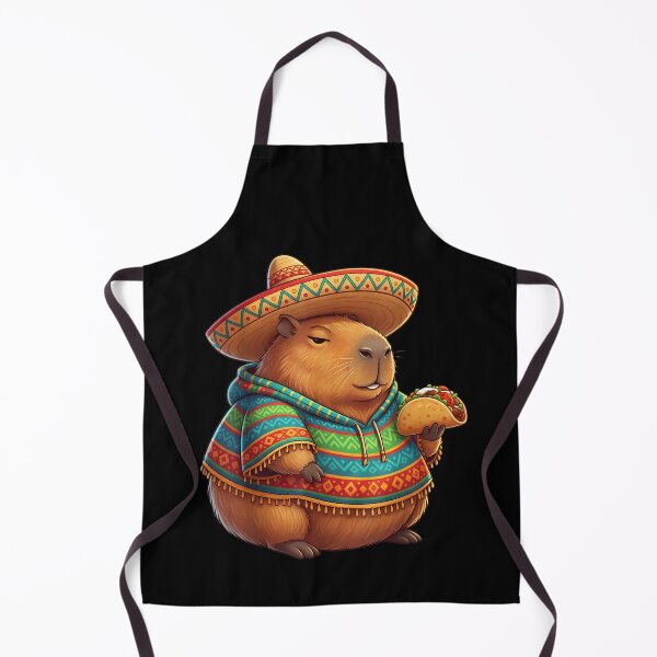 Item preview, Funny Capybara Cinco De Mayo Fiesta Sombrero Taco Mexican Art for Men Women Kids , Capybara Gift Lover designed and sold by DZIRI NAJAT.