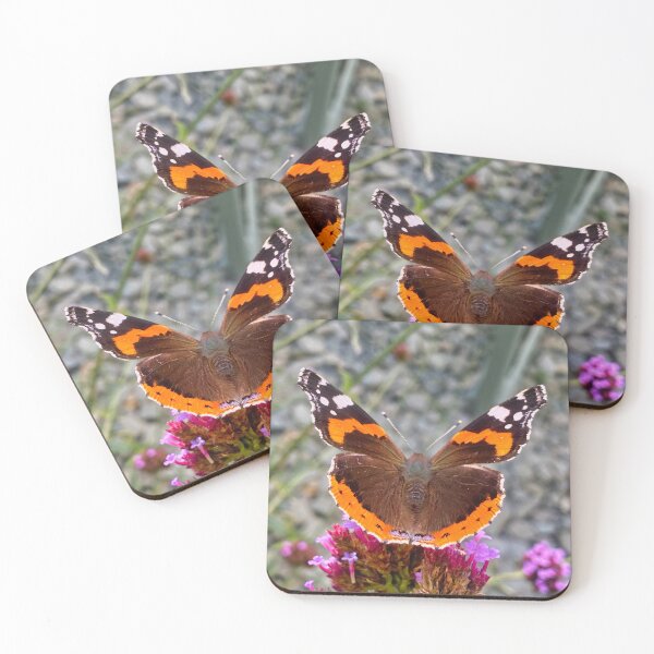 Item preview, Red Admiral Butterfly Close Up - Vibrant Vanessa Atalanta on Summer Bloom designed and sold by leonwoods.
