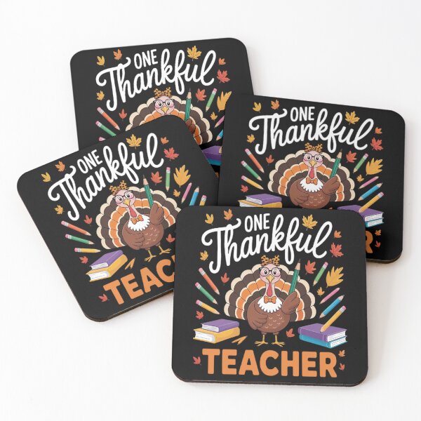 Item preview, One Thankful Teacher Thanksgiving Turkey Cute Crayon Pencil designed and sold by TeamLequid.