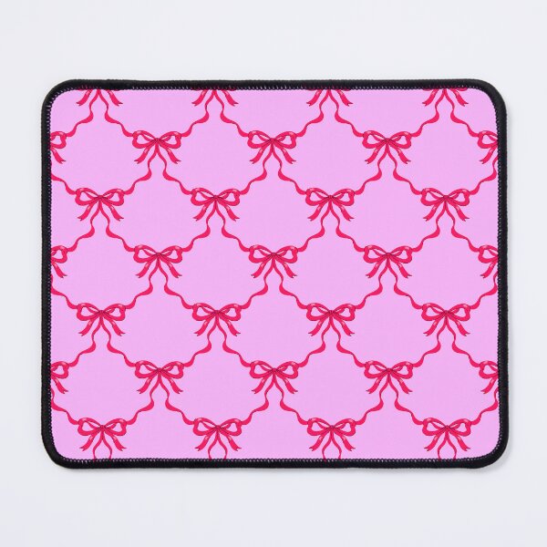 Item preview, red bows on a pink background designed and sold by burbura.