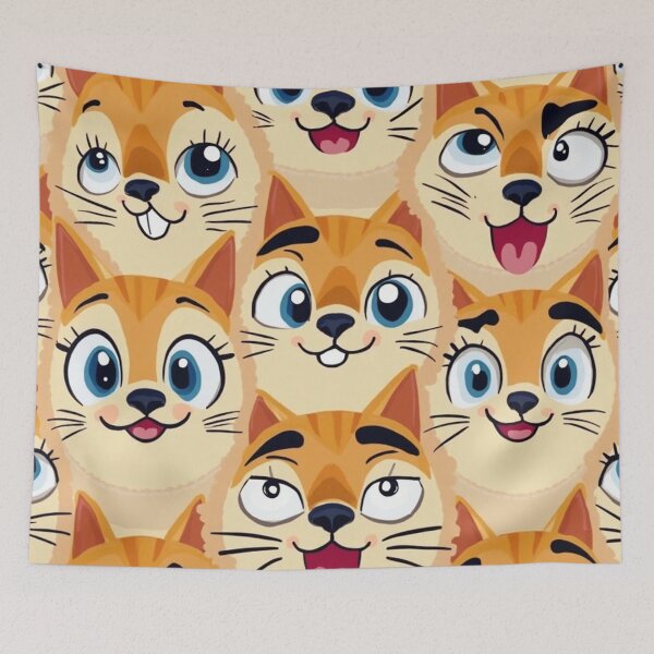 Item preview, Cat Pattern – Seamless Texture Design designed and sold by Arte Cartoon From TagTeam Group.