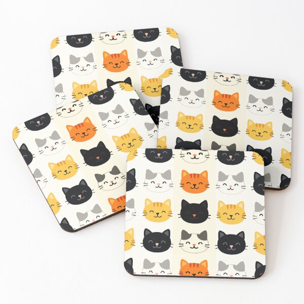 Item preview, Minimalist Cat Pattern – Seamless Texture Design designed and sold by Arte Cartoon From TagTeam Group.