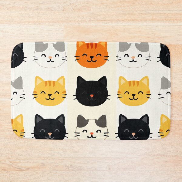 Item preview, Minimalist Cat Pattern – Seamless Texture Design designed and sold by Arte Cartoon From TagTeam Group.