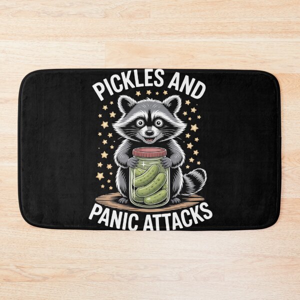 Item preview, Pickles And Panic Attacks Cute Raccoon Mental Health designed and sold by Tatianamiobi.