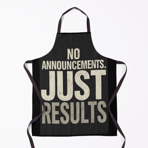 Item preview, No Announcements Just Results Wall Art | Discipline Mindset Poster | Minimalist Print designed and sold by NatureNinja.