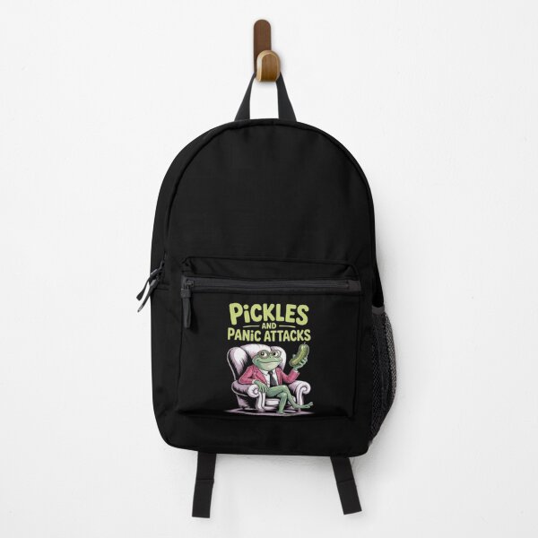 Item preview, Pickles Panic Attacks Mental health Funny Frog designed and sold by Tatianamiobi.
