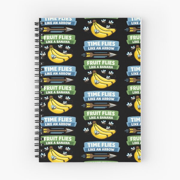 Item preview, Time Flies Like an Arrow Fruit Flies Like a Banana Funny Typography Design designed and sold by TeeTimeTreasure.