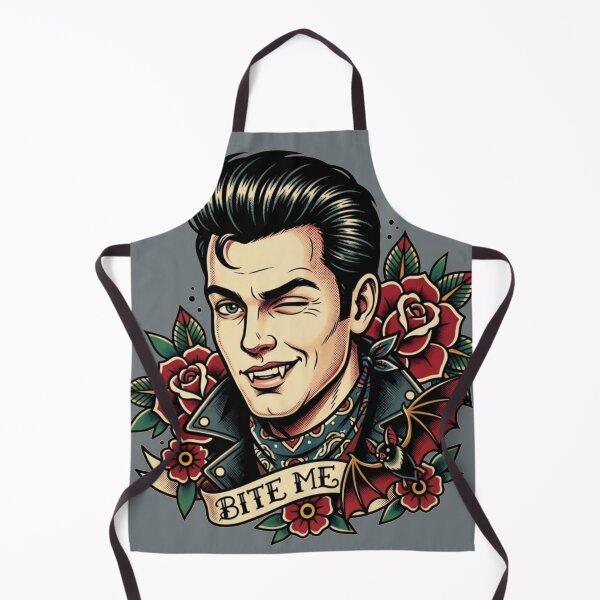 Item preview, Bite Me - Rockabilly Vampire designed and sold by TinyRed SpiralArt.