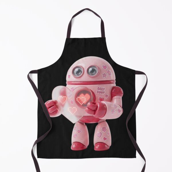Item preview, Cute Pink Robot Holding Heart designed and sold by kunsuriyapaisan Paranee.
