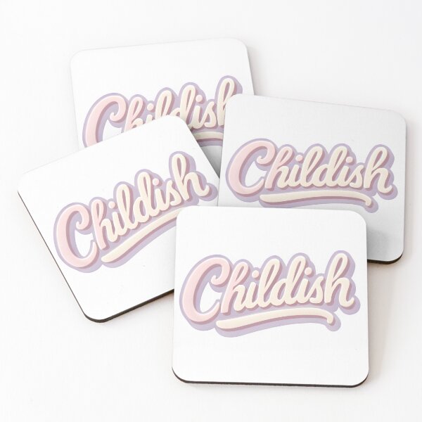 Item preview, Childish- typography designed and sold by Jiyahh.