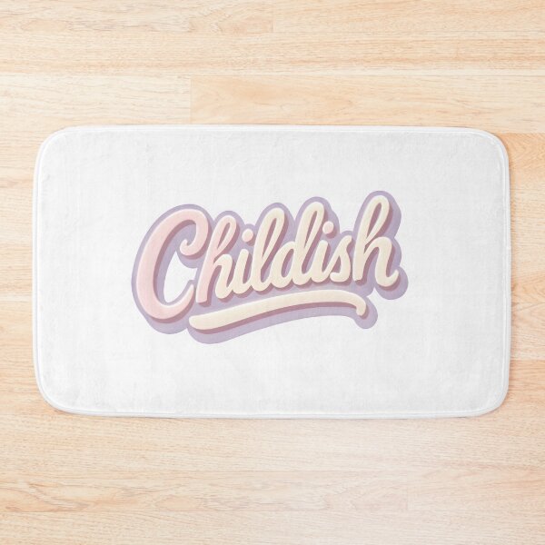 Item preview, Childish- typography designed and sold by Jiyahh.