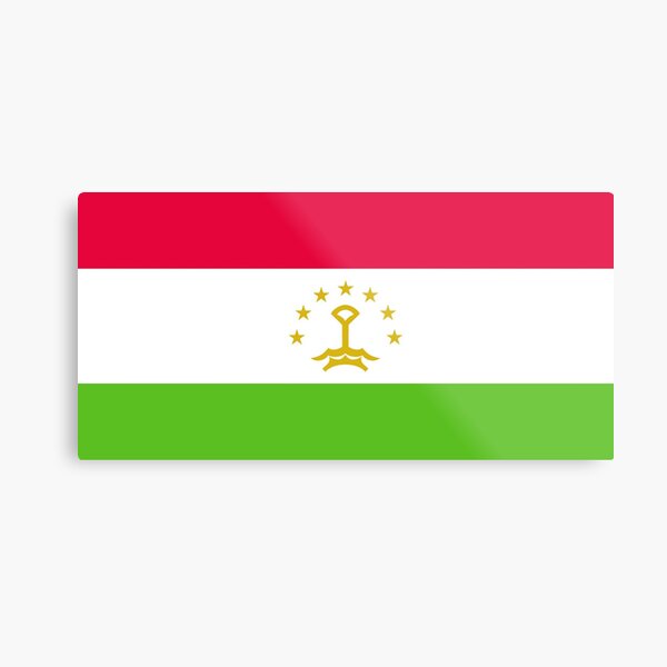 Tajikistan Flag- Show your love for Tajikistan! Metal Print