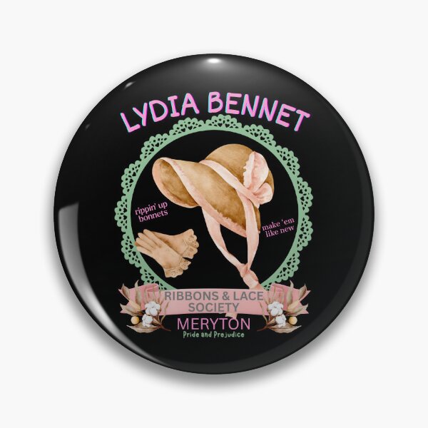 Item preview, Pride and Prejudice, Lydia Bennet Ribbons and Lace Society designed and sold by SquirrelDesignLLC.