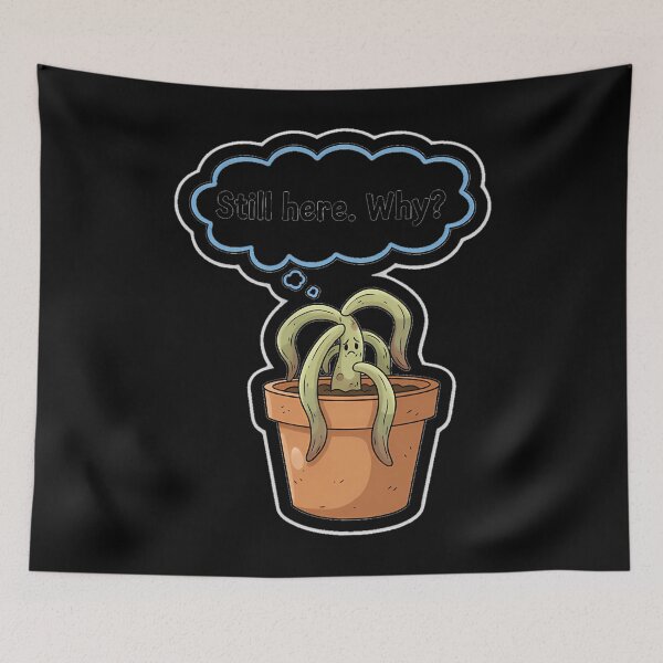 Item preview, Droopy Houseplant Existential Mood designed and sold by lqycnvzxyg3.