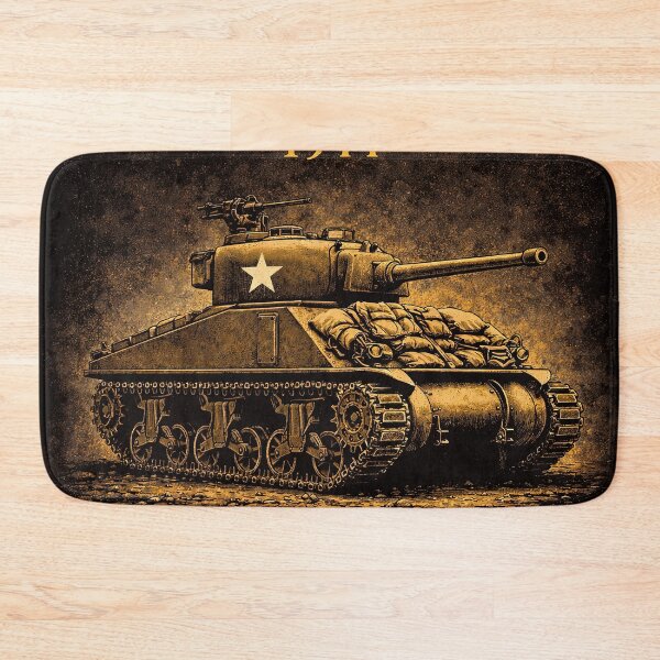 Item preview, M4 Sherman Tank WWII Military Art designed and sold by Retr0Tshirts.