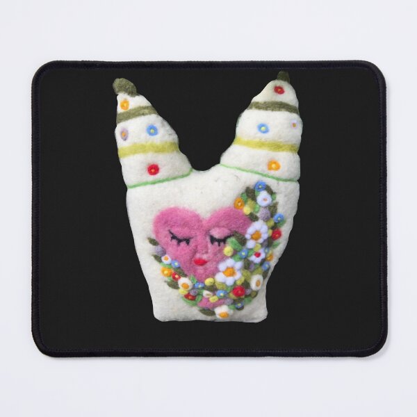 Item preview, horned felt figure Borbeth with flowers designed and sold by creaphyl28.