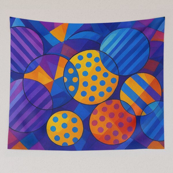 Item preview, Cubist circles in motion designed and sold by Sigtrix.