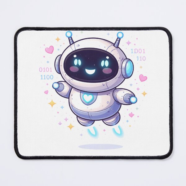 Item preview, Cute AI Robot with Heart – Kawaii Artificial Intelligence Character designed and sold by Lumiart1408.