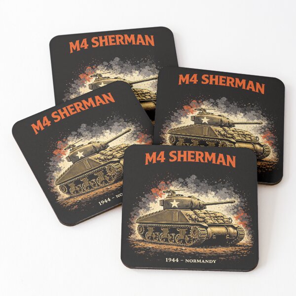 Item preview, M4 Sherman Tank WWII Military Art designed and sold by Retr0Tshirts.