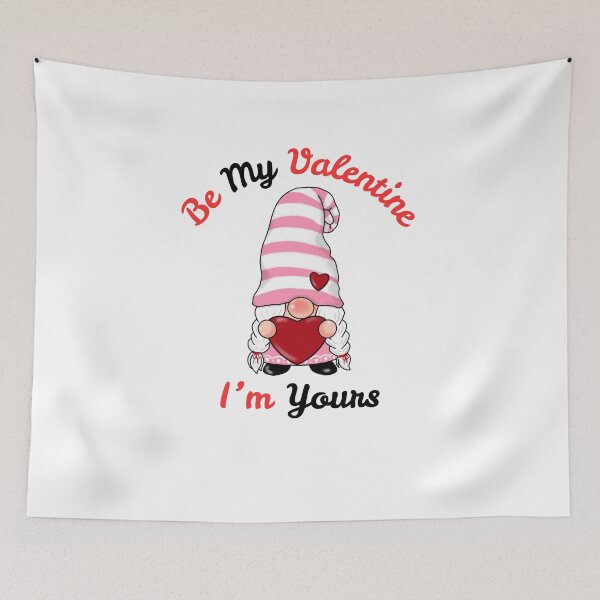 Item preview, Be My ValetIne I'm Yours | Long Hat Love Gnome designed and sold by SolSel ⭐⭐⭐⭐⭐.